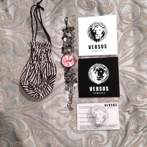 Versus by Versace Paris Lights Women's Swarovski Crystal's Silver Watch